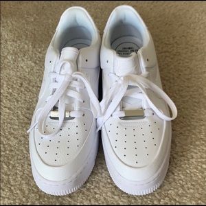 Nike Air Force 1s extra platform women’s size 9